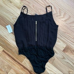 CARBBEAN QUEEN Black Bodysuit